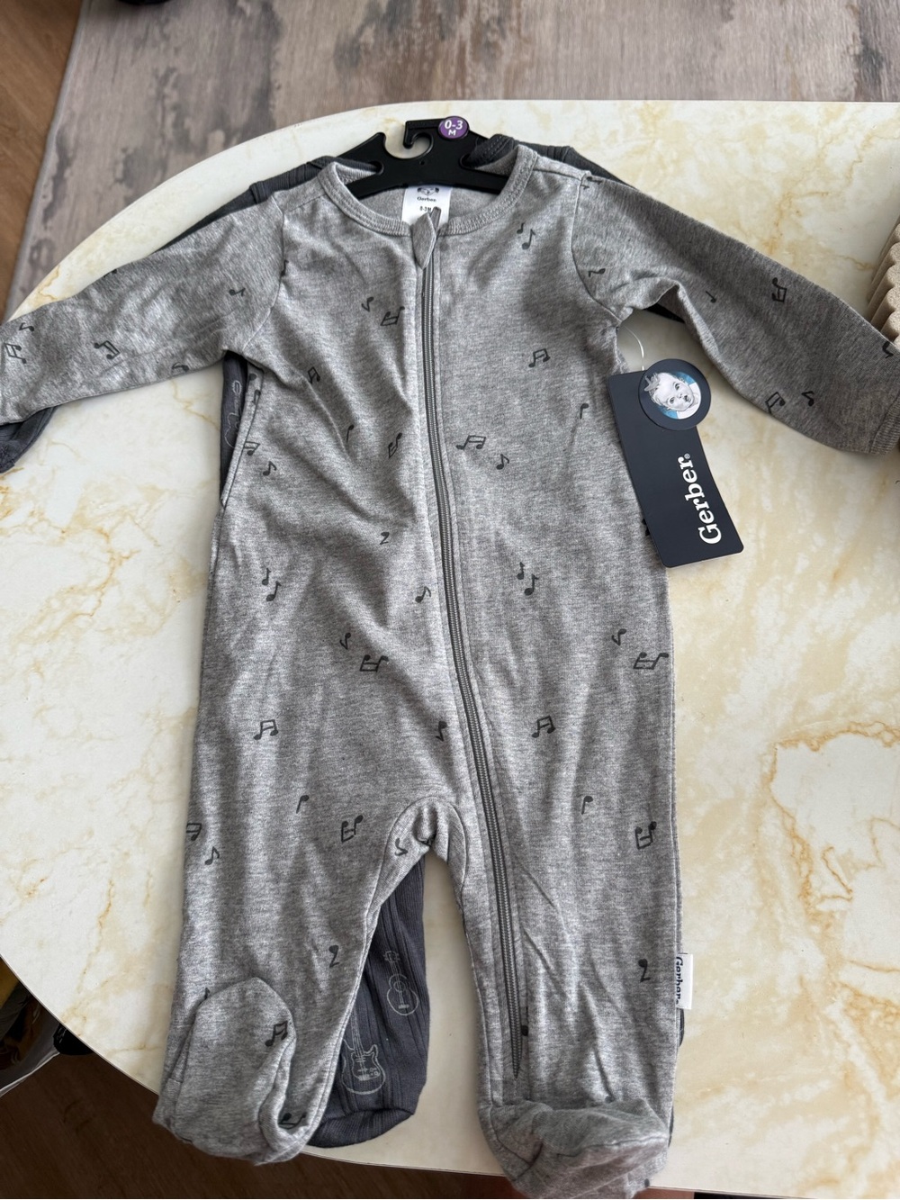 NWT Gerber Baby Onesie Set of Two 0-3 months
